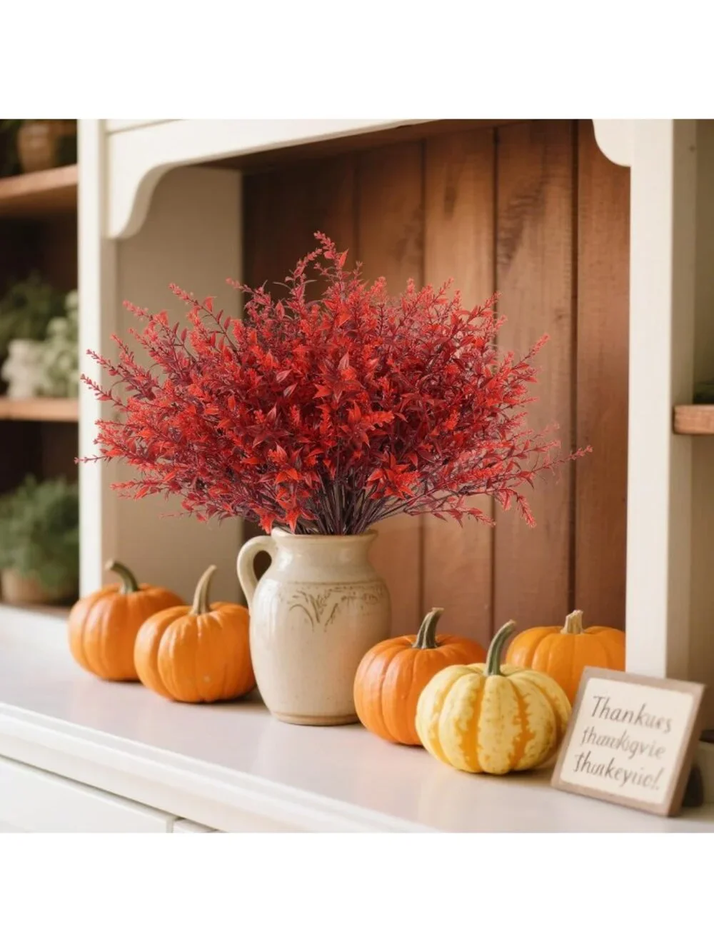 36Pcs Artificial Fall Lavender & Burgundy Flowers - Gothic Home Decor